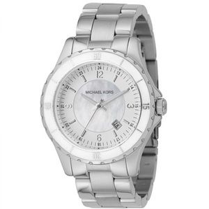 Michael Kors Mother of Pearl Silver Watch